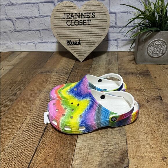 Crocs Classic Spray Dye Clog Shoe Unisex Size M8/W10 - Picture 9 of 11